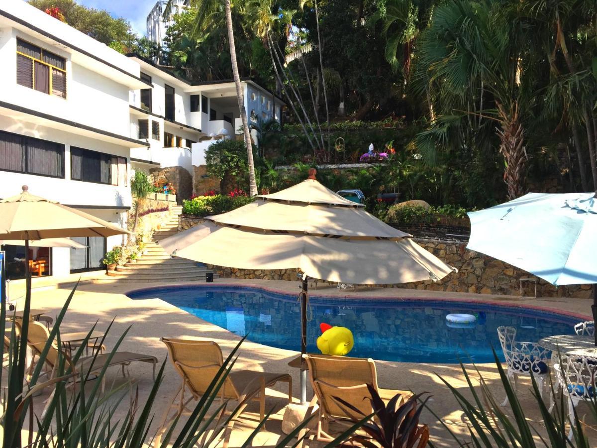 Villa Palmitas Acogedor Departamento Nivel Piscina Gigante Jardines Acapulco Ngoại thất bức ảnh