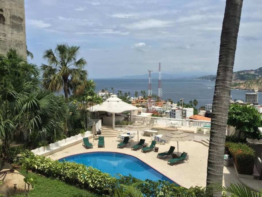 Villa Palmitas Acogedor Departamento Nivel Piscina Gigante Jardines Acapulco Ngoại thất bức ảnh