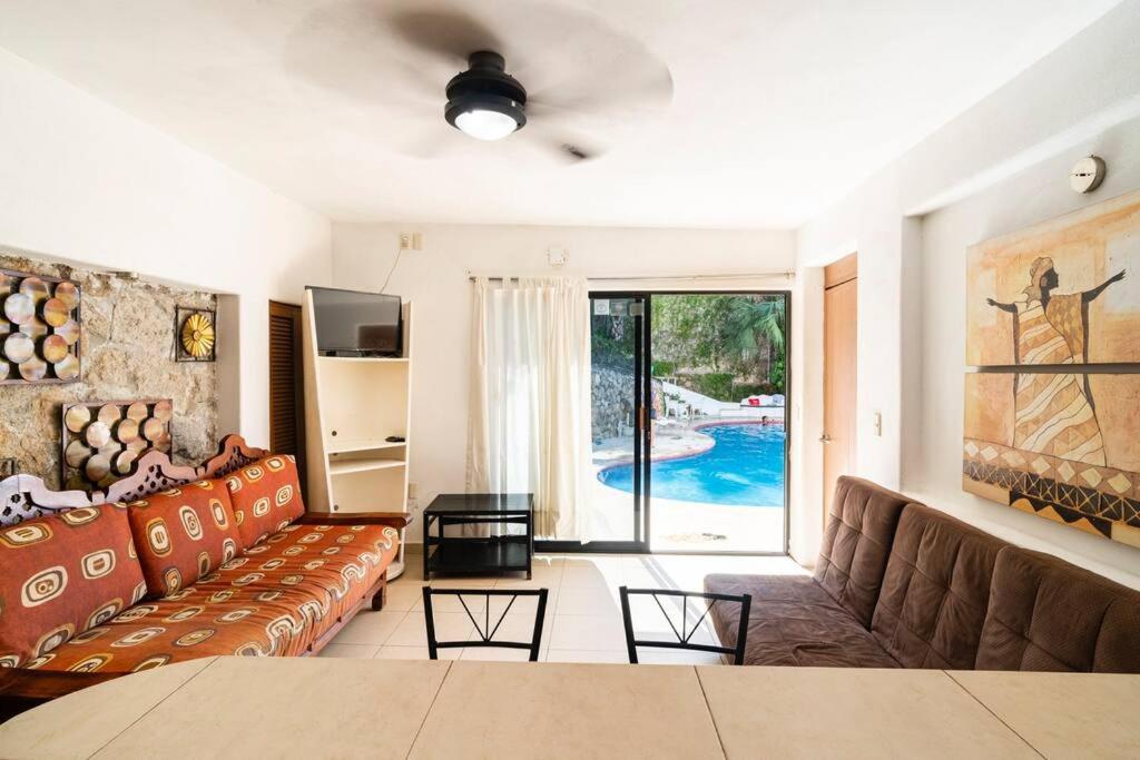 Villa Palmitas Acogedor Departamento Nivel Piscina Gigante Jardines Acapulco Ngoại thất bức ảnh