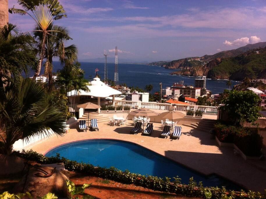 Villa Palmitas Acogedor Departamento Nivel Piscina Gigante Jardines Acapulco Ngoại thất bức ảnh