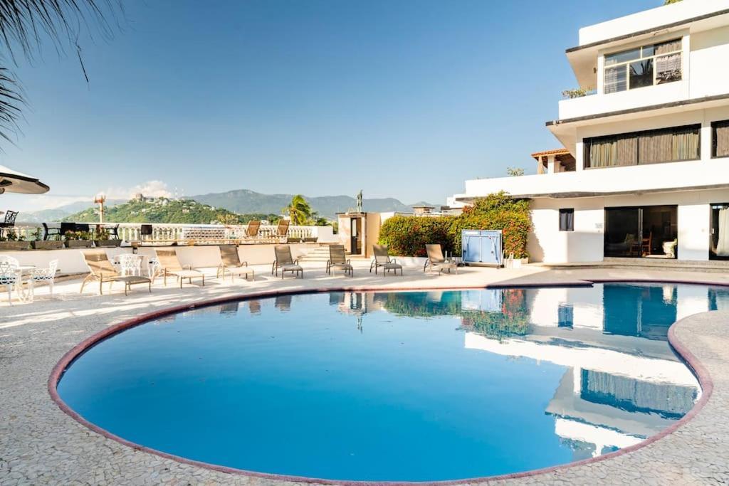 Villa Palmitas Acogedor Departamento Nivel Piscina Gigante Jardines Acapulco Ngoại thất bức ảnh